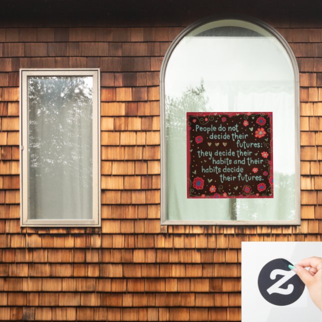 Decide Your Habits “Inspirivity” Window Cling (Home Window)