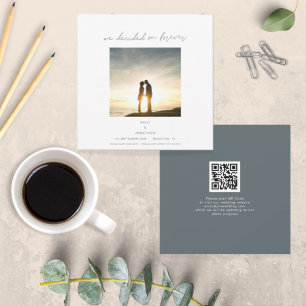 Decided on Forever Photo QR Code Save The Date