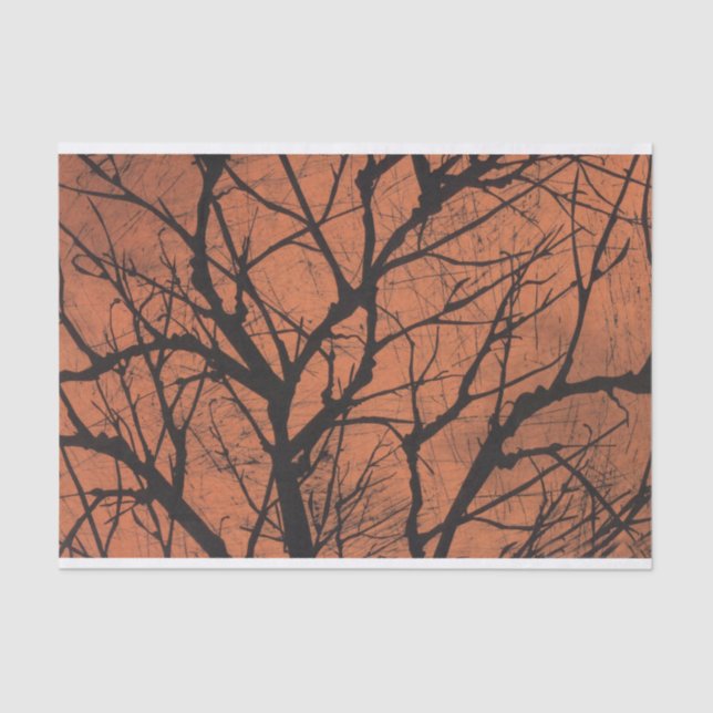 Deciduous Forest Halloween Tissue Paper (Front)