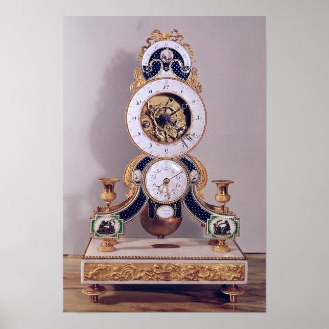 Decimal and duodecimal clock poster (Front)