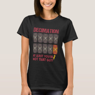 Decimation Roman Legions Funny Roman Empire T-Shirt