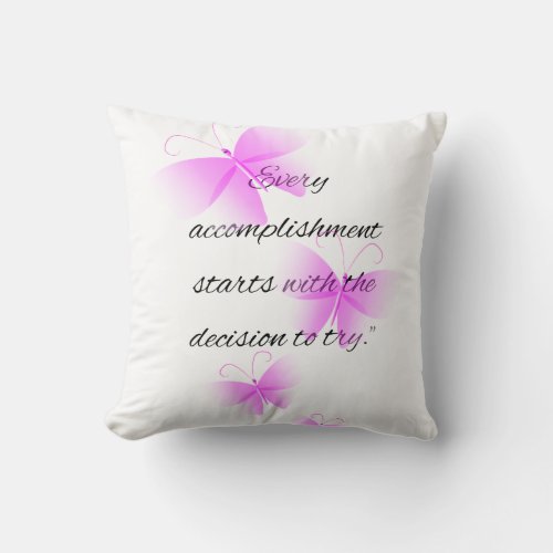  Decision to Try Motivational Pillow