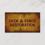Deck And Fence Restoration Antique Business Card at Zazzle