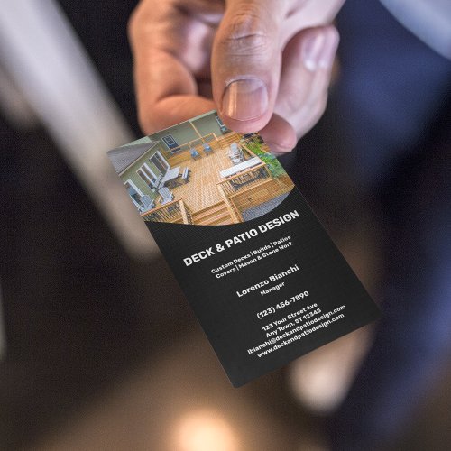Deck and Patio Design Company Business Card