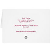 'Deck Chairs' Card (Back Horizontal)