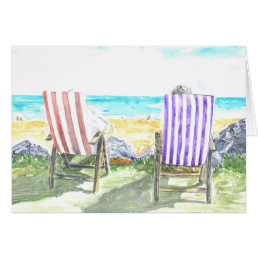 'Deck Chairs' Card (Front Horizontal)