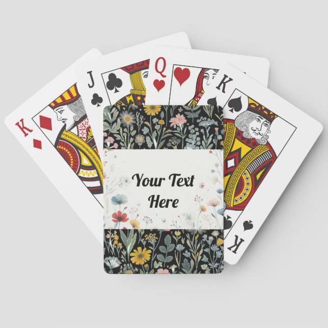 Deck in Bloom: Customizable Poker Cards (Back)