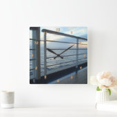 Deck Level View Square Wall Clock (Home)