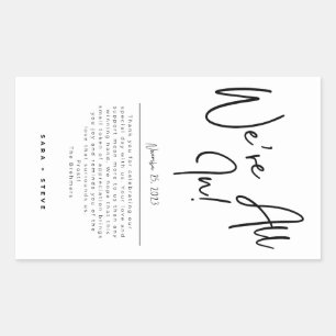 Deck of Card Wedding Favor Stickers