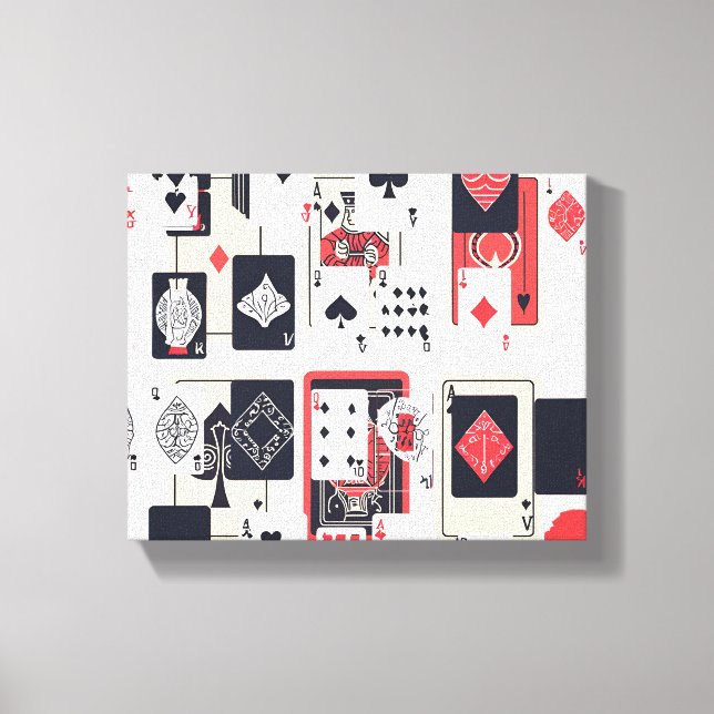 Deck of Cards Canvas Print (Front)