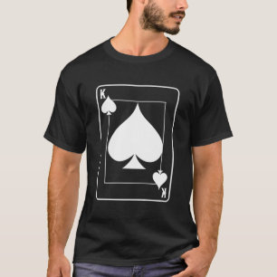 Deck Of Cards For Women Vintage Ace Spades T-Shirt