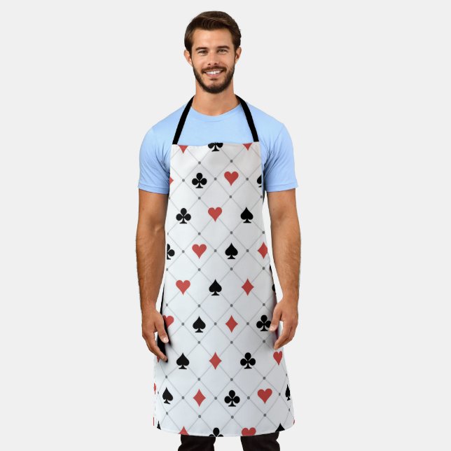 Deck of Cards Pattern Apron (Worn)