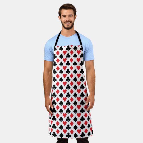Deck of Cards Pattern Apron
