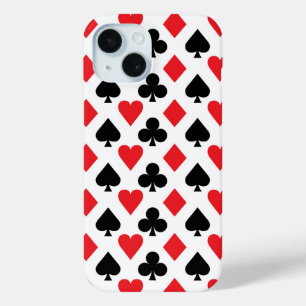 Deck of Cards Pattern iPhone 15 Case
