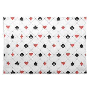 Deck of Cards Pattern Cloth Placemat