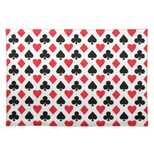 Deck of Cards Pattern Cloth Placemat