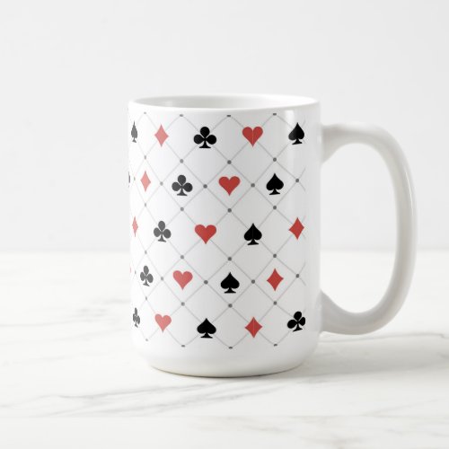 Deck of Cards Pattern Coffee Mug
