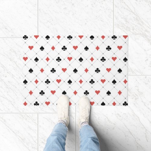 Deck of Cards Pattern Doormat