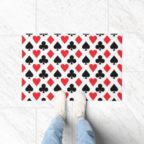 Deck of Cards Pattern Doormat