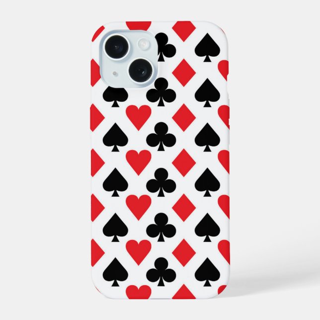 Deck of Cards Pattern Iphone Case (Back)
