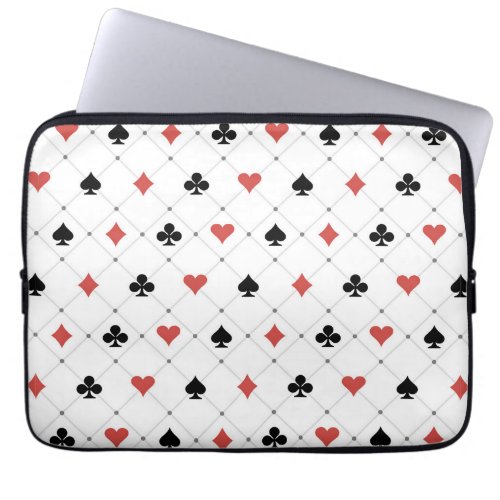 Deck of Cards Pattern Laptop Sleeve
