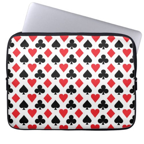 Deck of Cards Pattern Laptop Sleeve