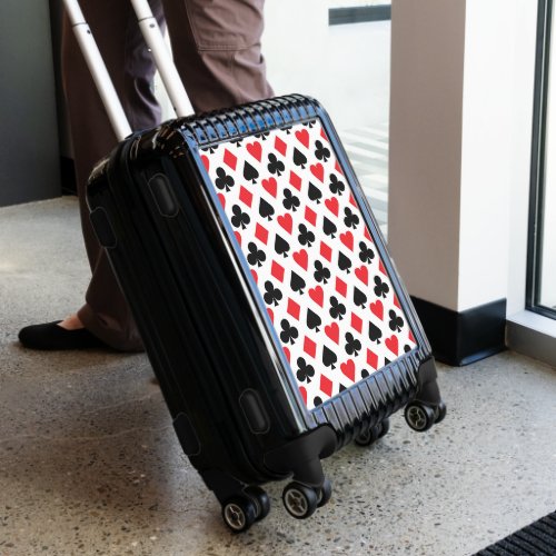 Deck of Cards Pattern Luggage