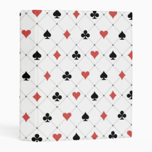 Deck of Cards Pattern Mini Binder