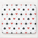 Deck of Cards Pattern Mouse Pad<br><div class="desc">Check out this fun pattern featuring the designs from a deck of cards.</div>