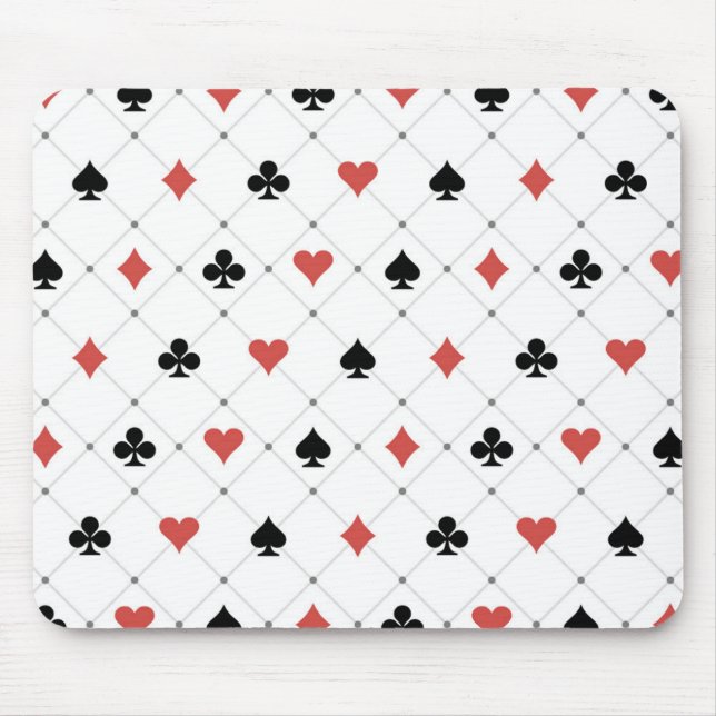 Deck of Cards Pattern Mouse Pad (Front)
