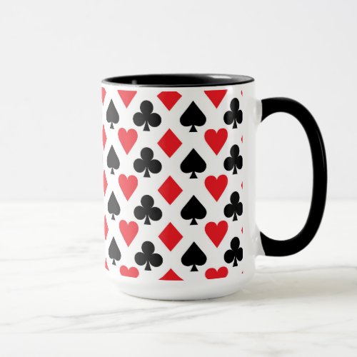 Deck of Cards Pattern Mug