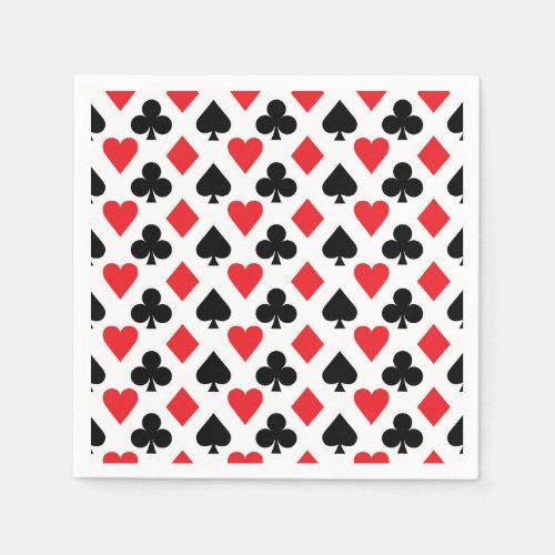 Deck of Cards Pattern Napkins