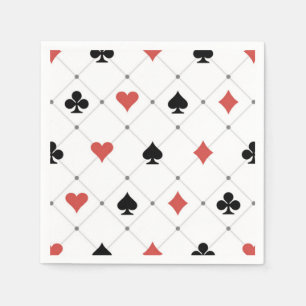 Deck of Cards Pattern Napkins