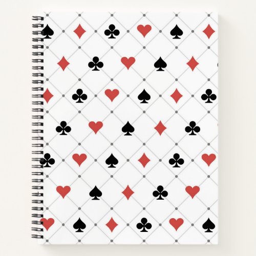 Deck of Cards Pattern Notebook