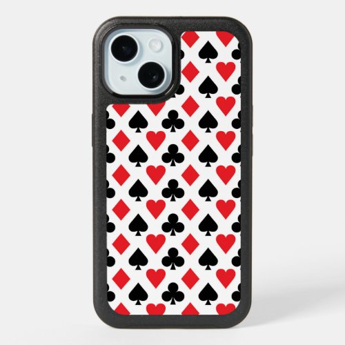 Deck of Cards Pattern iPhone 15 Case