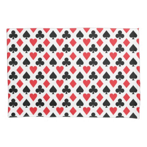 Deck of Cards Pattern Pillow Case