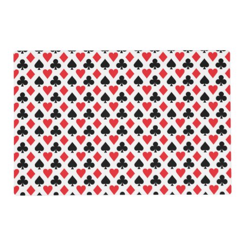 Deck of Cards Pattern Placemat