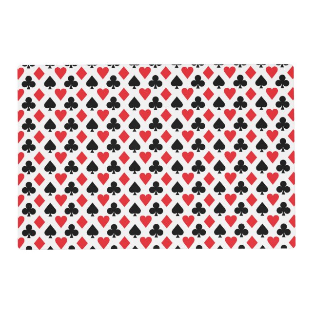 Deck of Cards Pattern Placemat (Front)