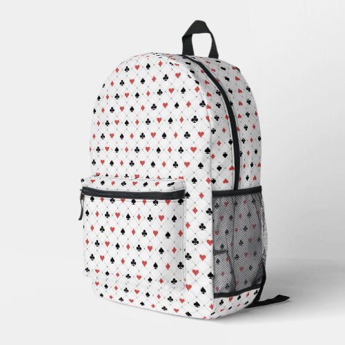 Deck of Cards Pattern Printed Backpack