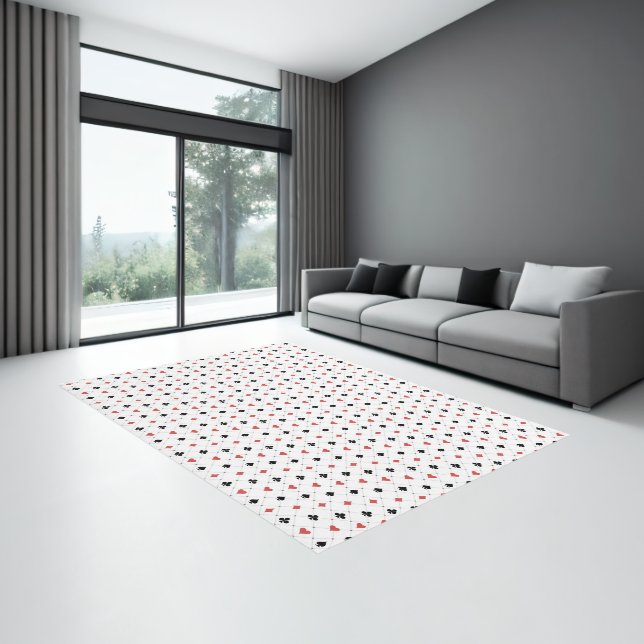 Deck of Cards Pattern Rug (Insitu (Indoor 3))