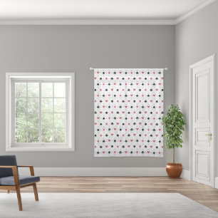Deck of Cards Pattern Sheer Curtains