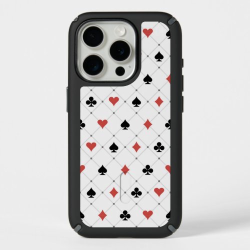 Deck of Cards Pattern iPhone 15 Pro Case