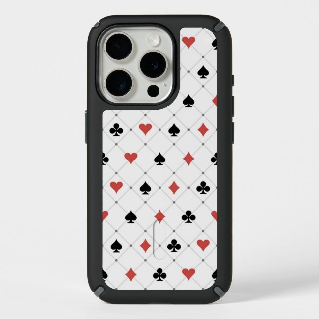 Deck of Cards Pattern Speck iPhone Case (Front)