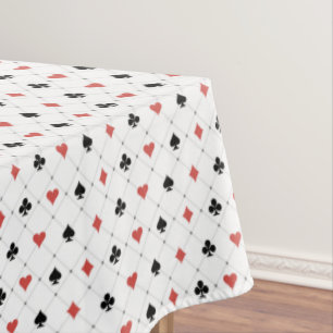 Deck of Cards Pattern Tablecloth