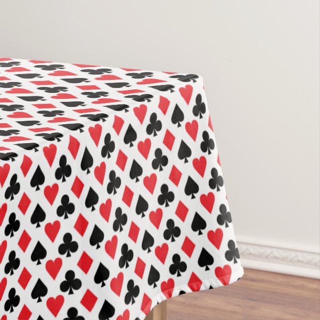 Deck of Cards Pattern Tablecloth (In Situ)