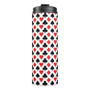 Deck of Cards Pattern Thermal Tumbler