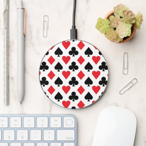 Deck of Cards Pattern Wireless Charger