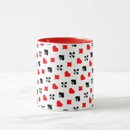 Deck of Cards Suits Poker or Card Playing Fun Mug