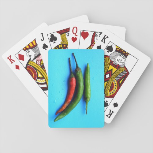 Deck of Cards Three Peppers Photograph Poker Cards