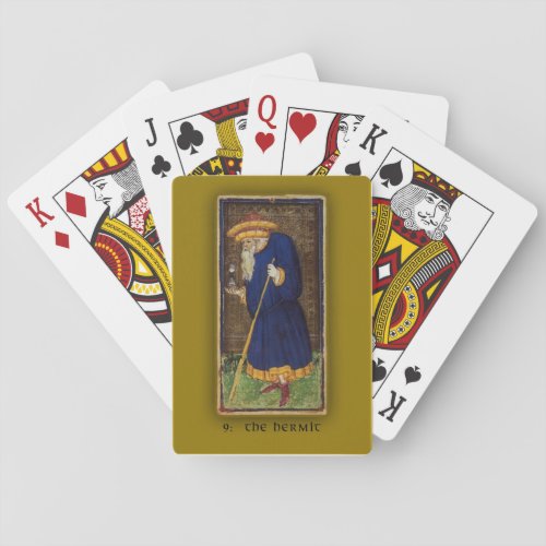 Deck of Cards with Visconti_Sforza Tarot Hermit